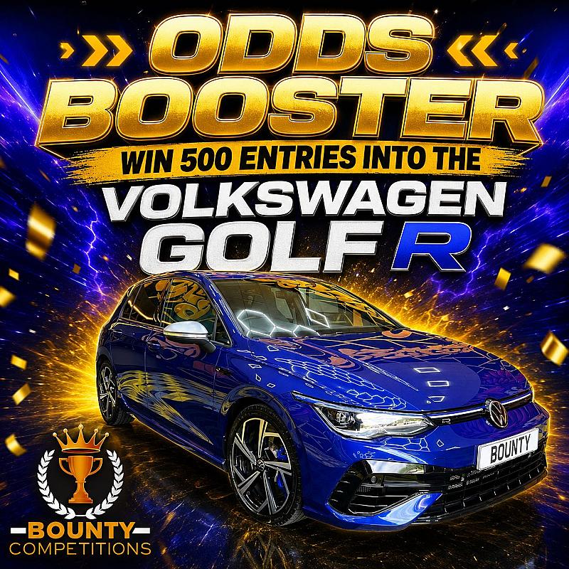 🔴ODDS BOOSTER - 500 ENTRIES INTO THE GOLF R #6