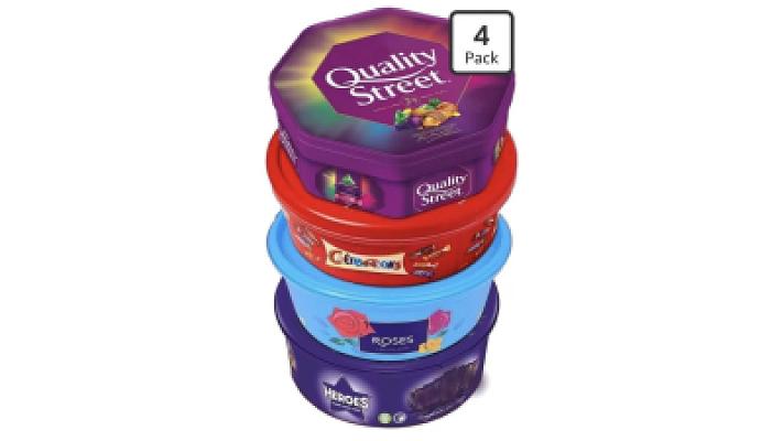 4 tubs of chocolate or £30