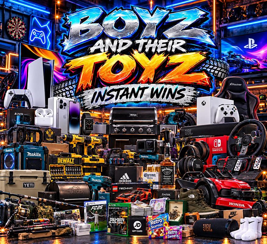 🛠🎮 BOYZ & THEIR TOYZ - INSTANT WINS 🎮🛠