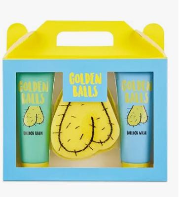GOLDEN BALLS SHOWER SET 