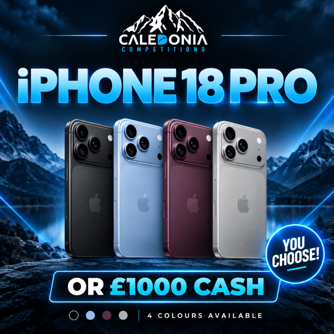 WIN THE NEW iPHONE 18 PRO OR £1,000 CASH 📱💷