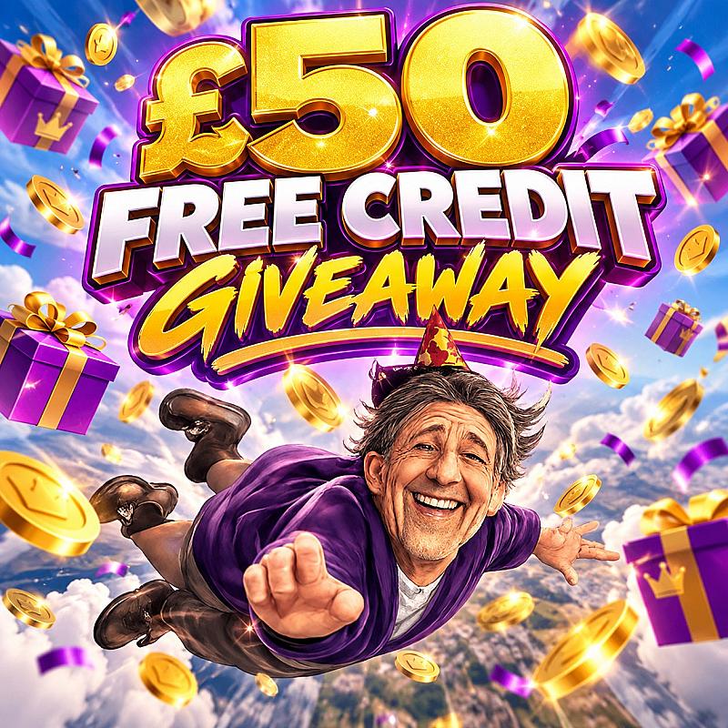 🎉 £50 FREE CREDIT GIVEAWAY! 💸🔥