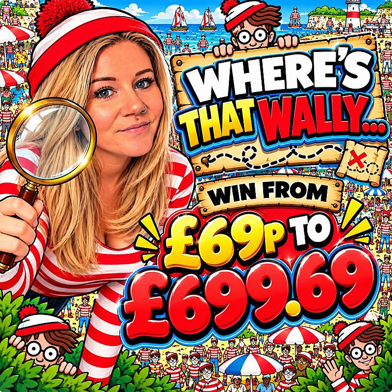 🔎🎩 WHERE’S THAT WALLY?! 👀🕵️‍♂️ — FIND HER & WIN! 💰🎯