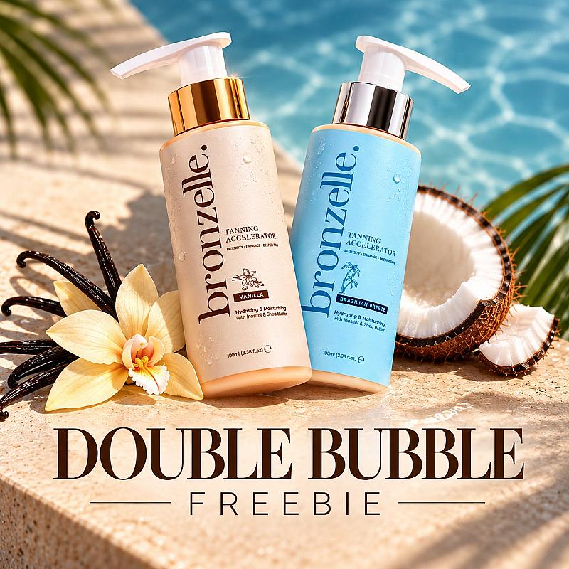 🫧 DOUBLE BUBBLE FREEBIE 🫧  **2 Tanning Accelerators 1 FREEBIE ☀️