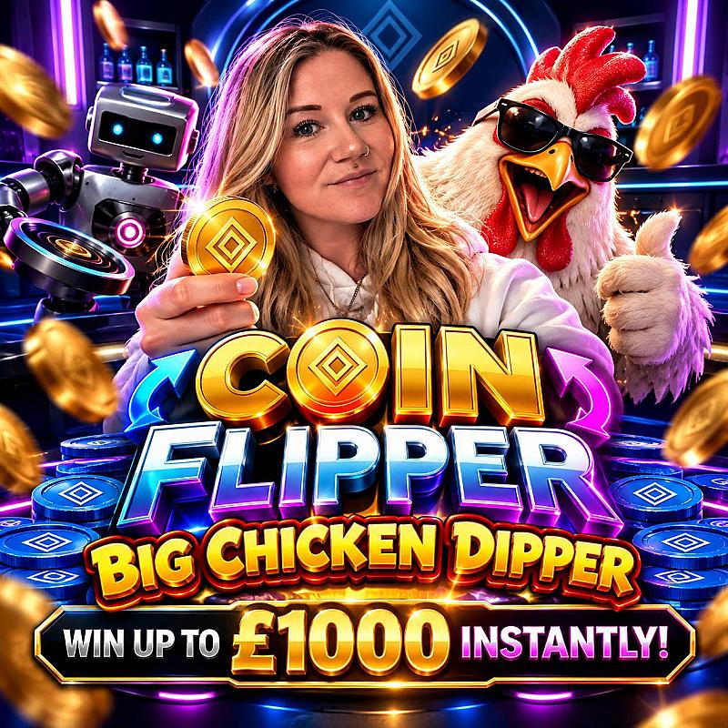 COIN FLIPPER: BIG CHICKEN DIPPER!  🪙🐔 WIN UP TO £1,000 INSTANTLY! 💰