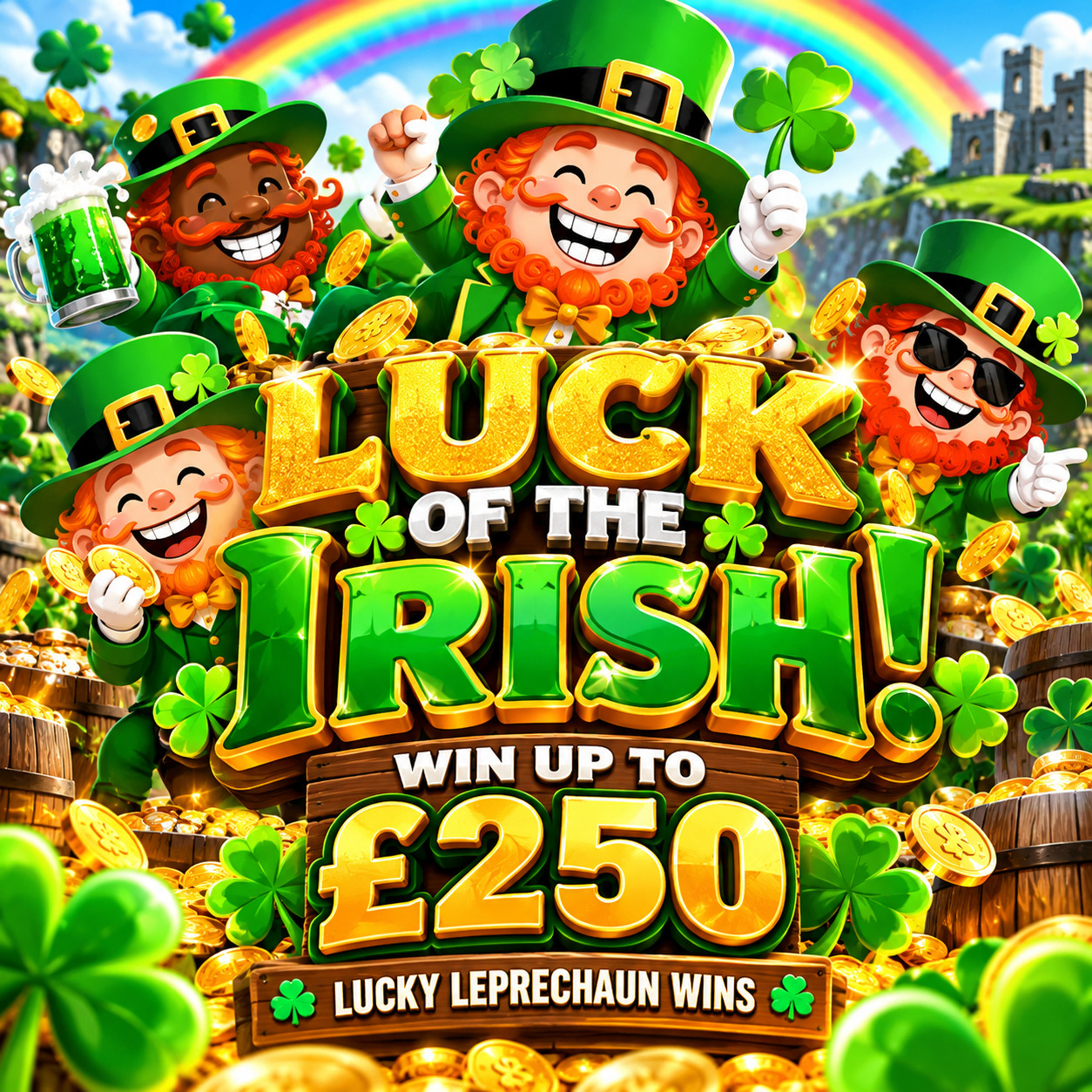 The Luck of the Irish! ☘️💰 Win Up to £250