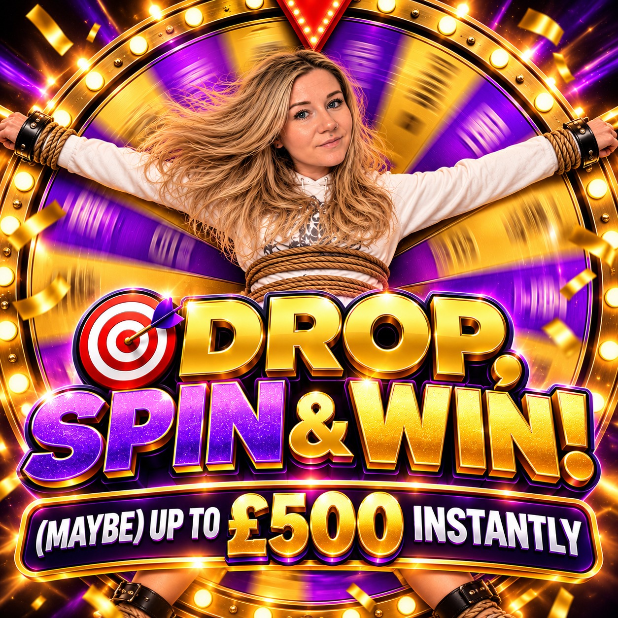 🎯 Drop, Spin & Win (Maybe!) – Win Up to £500 Instantly! 🎡💰