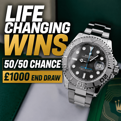 LIFE CHANGER - 50/50 CHANCE OF WINNING PLUS £1,000 END DRAW