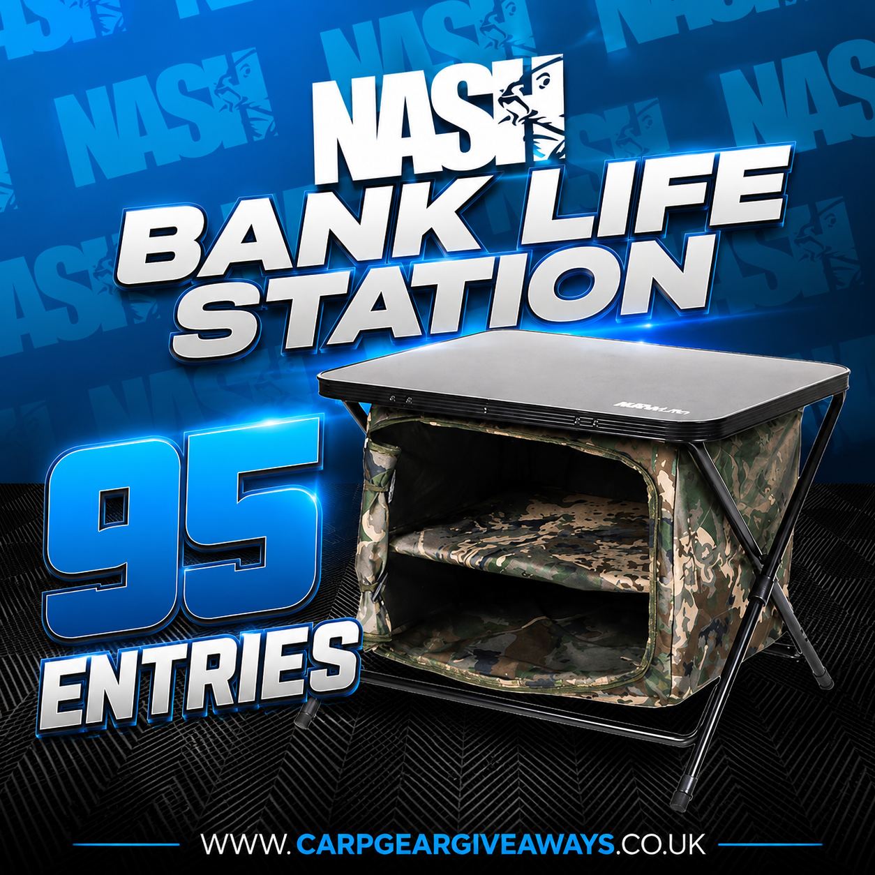 95 ENTRIES ONLY -   NASH BANK LIFE BEDSIDE STATION CAMO 