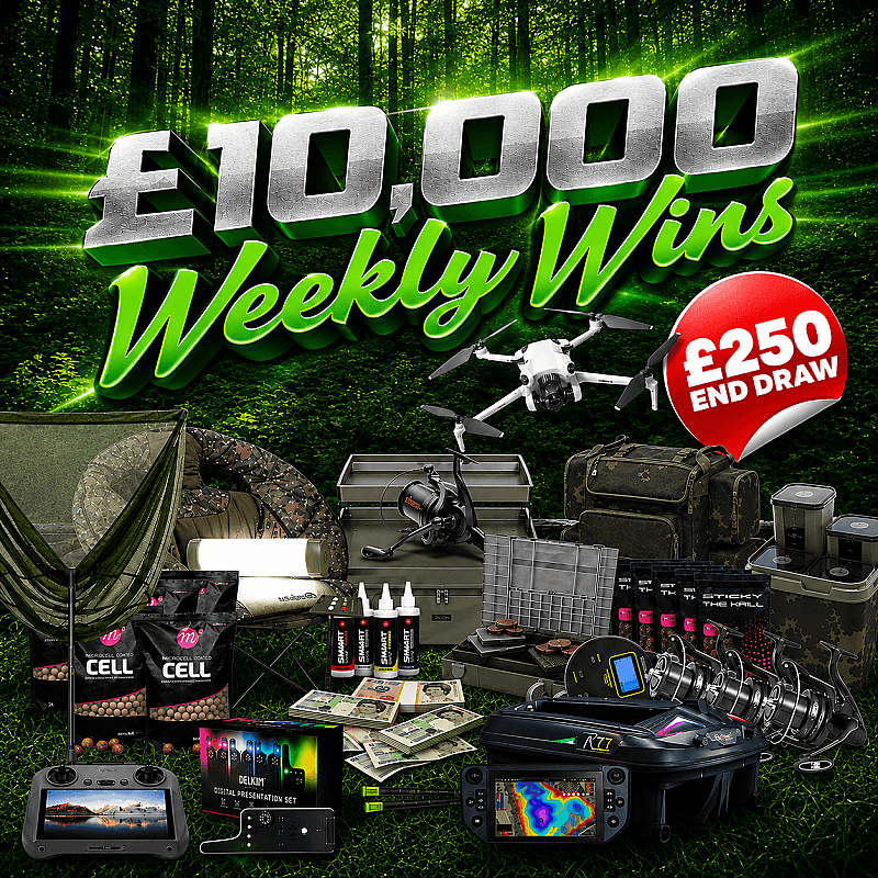 £10,000 WEEKLY WINS PLUS - £250 SC END DRAW 