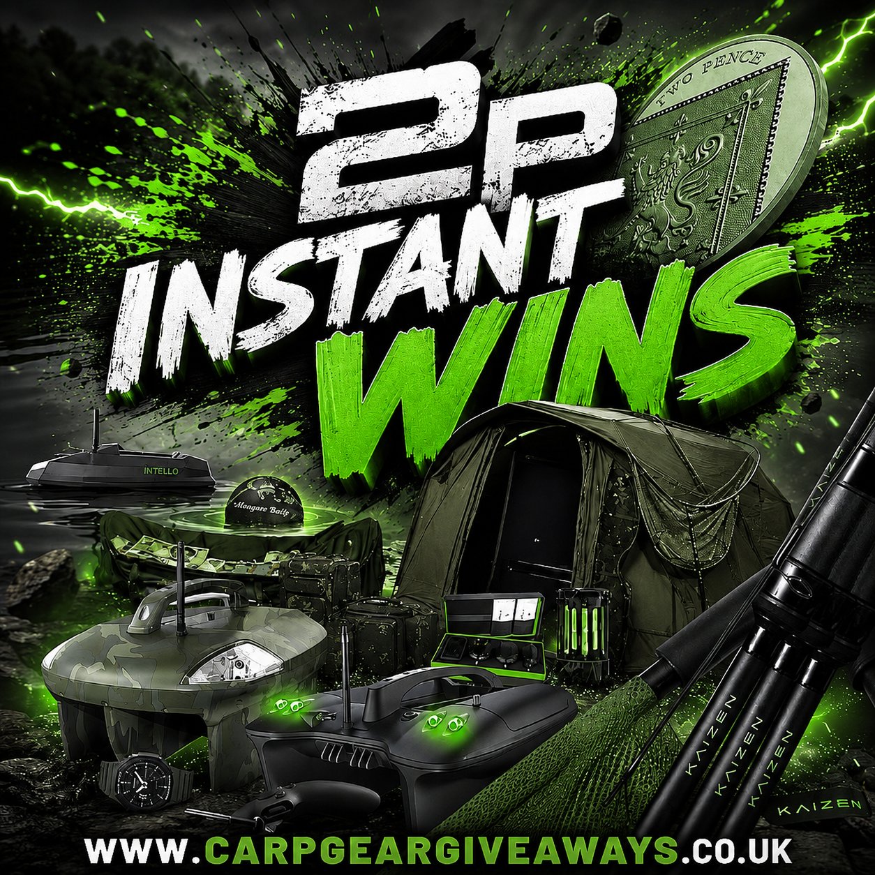 2P INSTANT WIN GAMES - £100 SC END DRAW