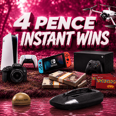 4 PENNY INSTANT WINS - £250 END DRAW #3