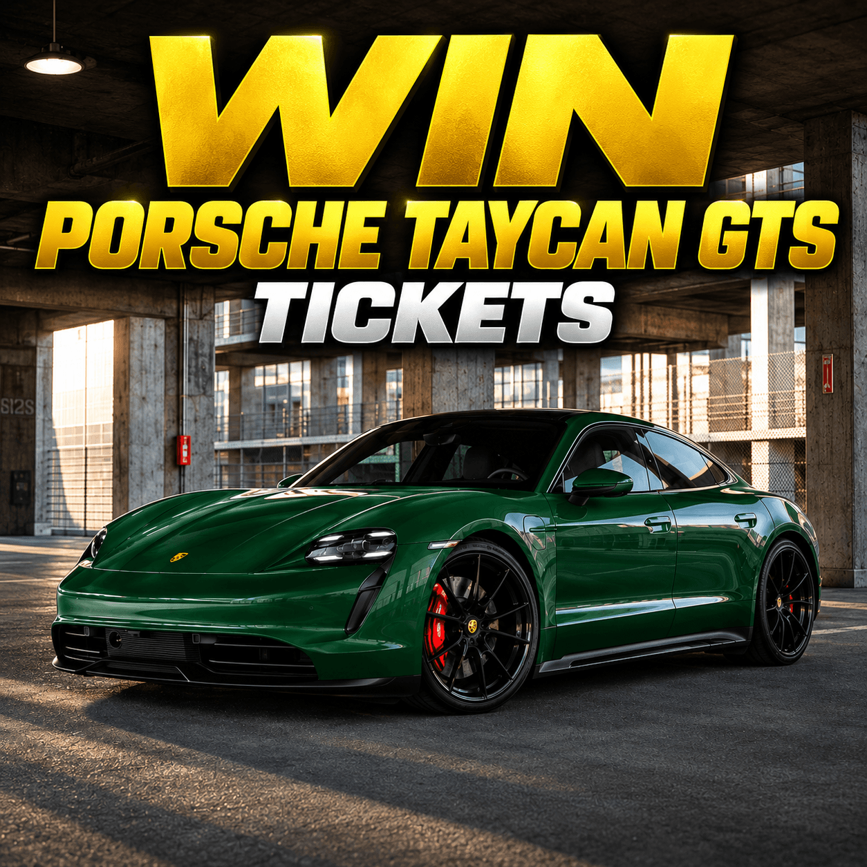 WIN PORSCHE TAYCAN GTS TICKETS PLUS £500 TICKET END DRAW