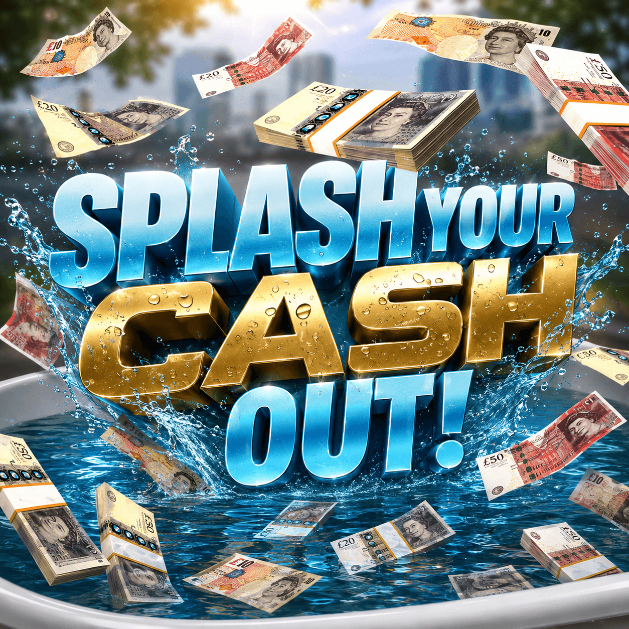 SPLASH YOUR CASH OUT - 5P FOR A WIN - £200 END DRAW
