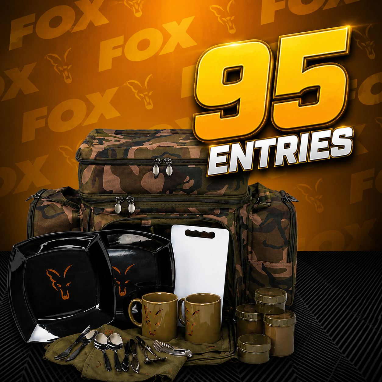 95 ENTRIES ONLY - FOX CAMO 2 PERSON SESH COOLER