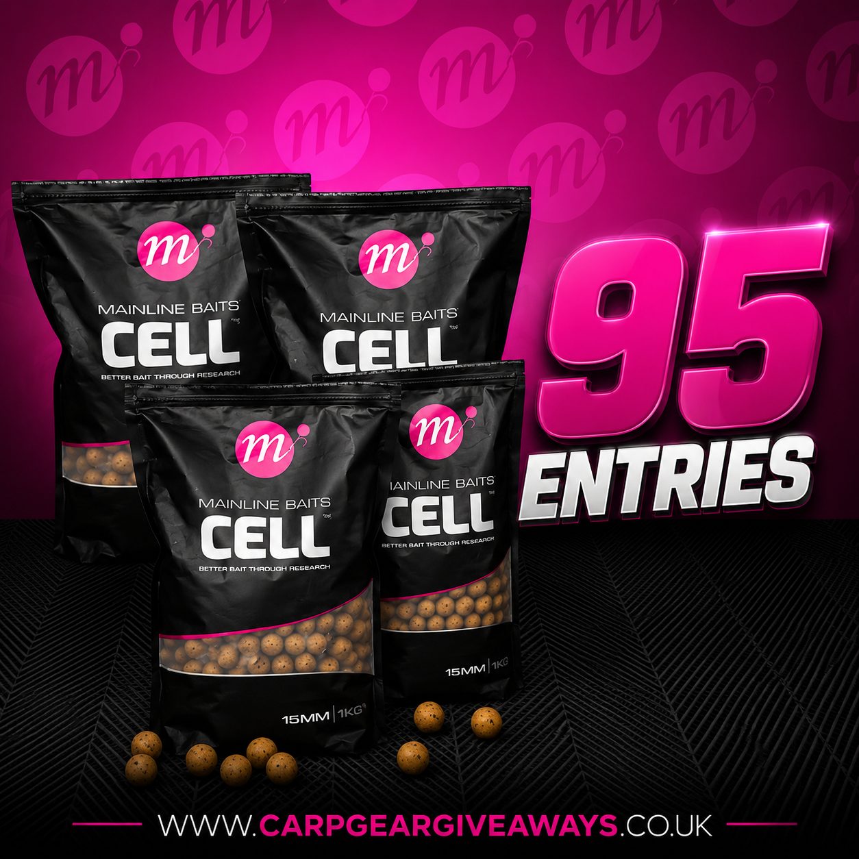 95 ENTRIES ONLY -  4KG MAINLINE CELL