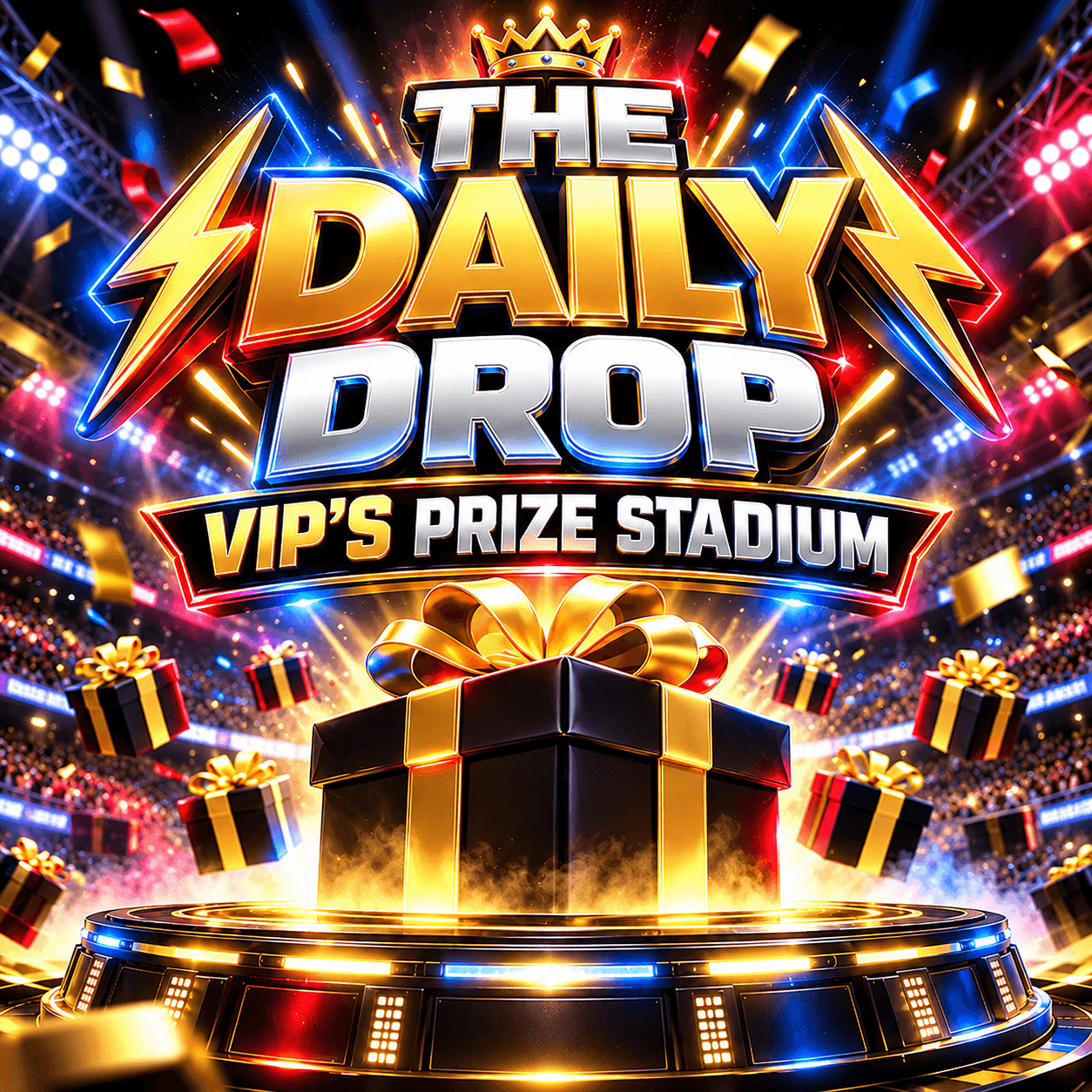 FOR FREE - THE DAILY DROP VIP'S PRIZE STADIUM - £100 END DRAW