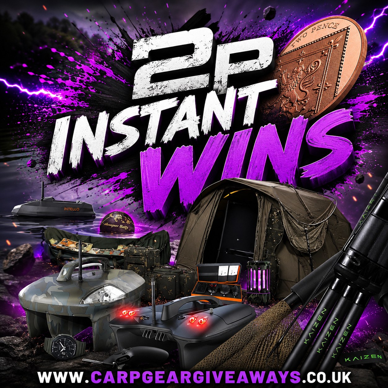2P INSTANT WIN GAMES - £100 SC END DRAW #5