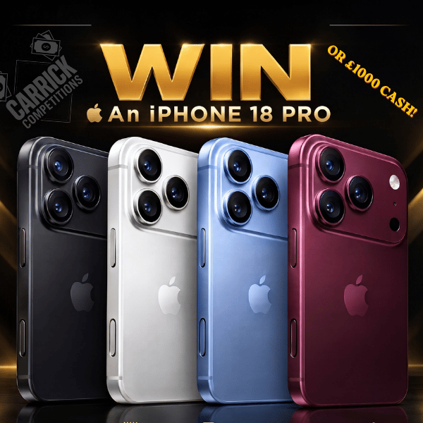 iPhone 18 Pro or £1000 CASH!