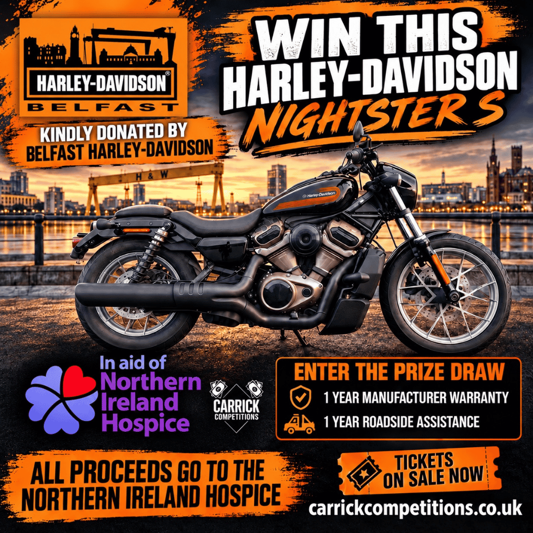 Harley-Davidson Nightster S Worth Over £10,000 – All Proceeds Go to NI Hospice 💜