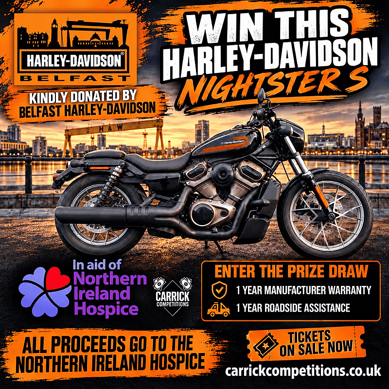 Harley-Davidson Nightster S Worth Over £10,000 – All Proceeds Go to NI Hospice 💜