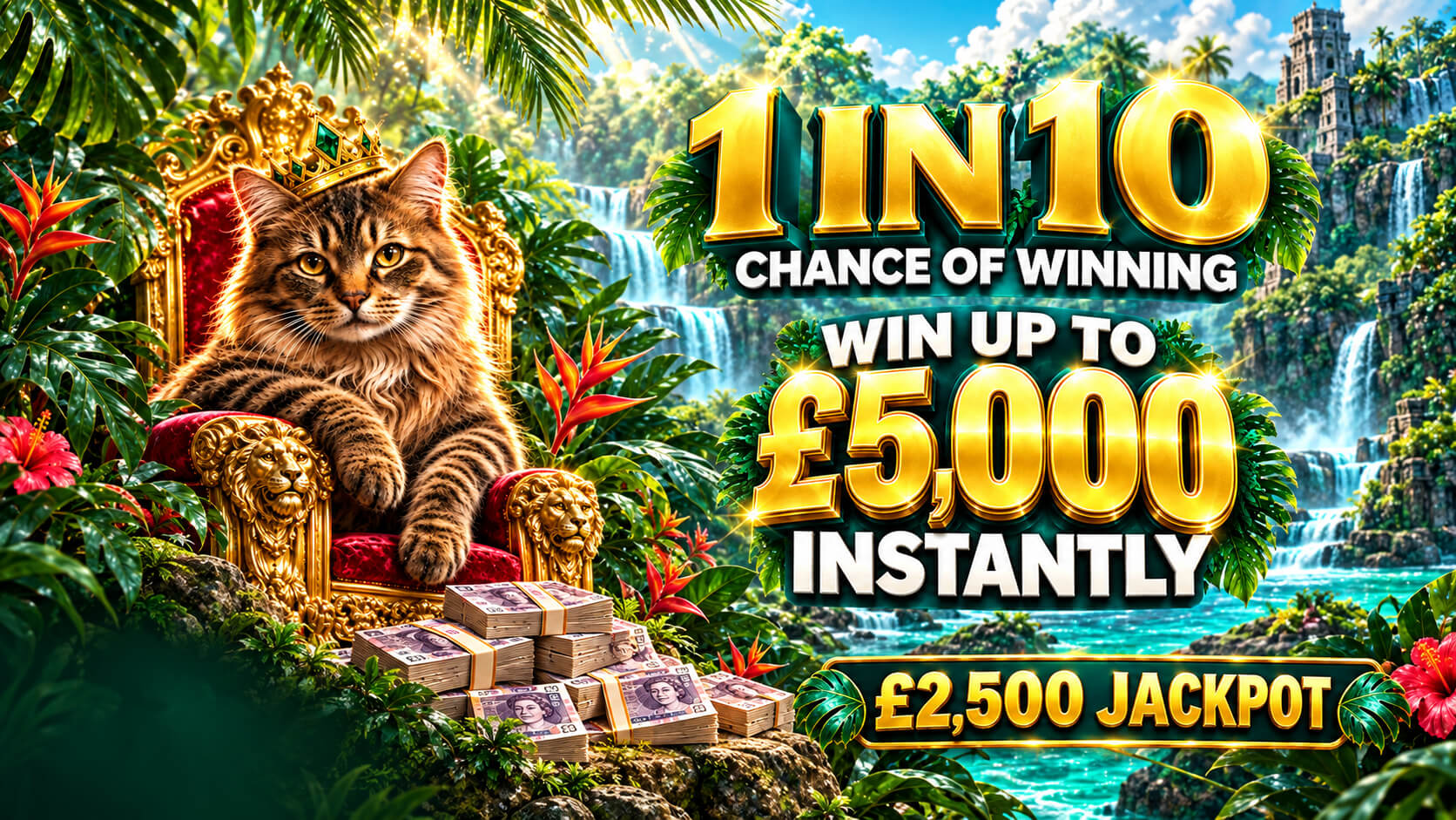 1in10 Chance Of Winning - BIG INSTANT PRIZES!