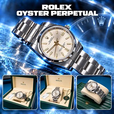 Rolex Silver Oyster Perpetual or £3,500 Cash