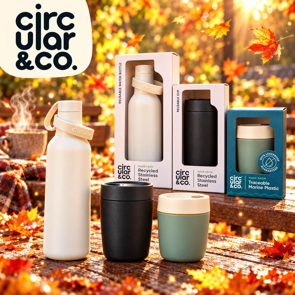 Win this Circular & Co Bundle | 2 Coffee Cups & Water Bottle