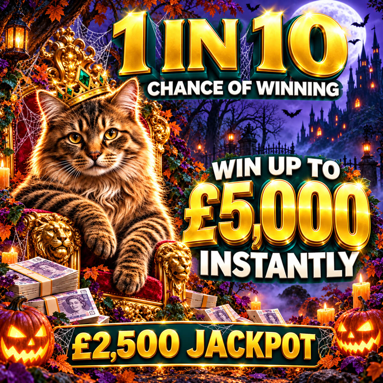 1in10 Chance Of Winning - BIG INSTANT PRIZES!
