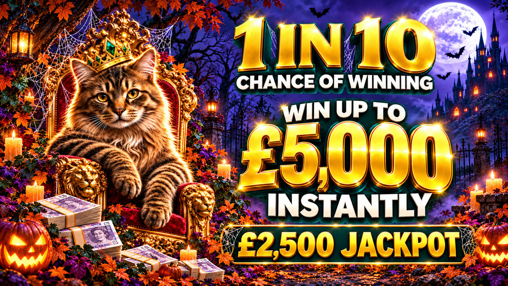 1in10 Chance Of Winning - BIG INSTANT PRIZES!
