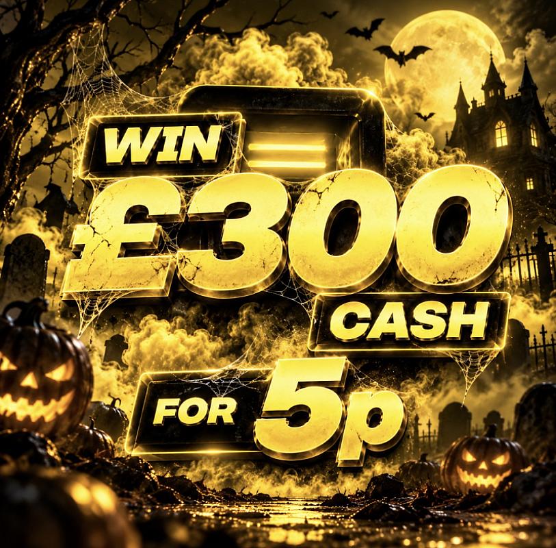 WIN £300 FOR 5P!