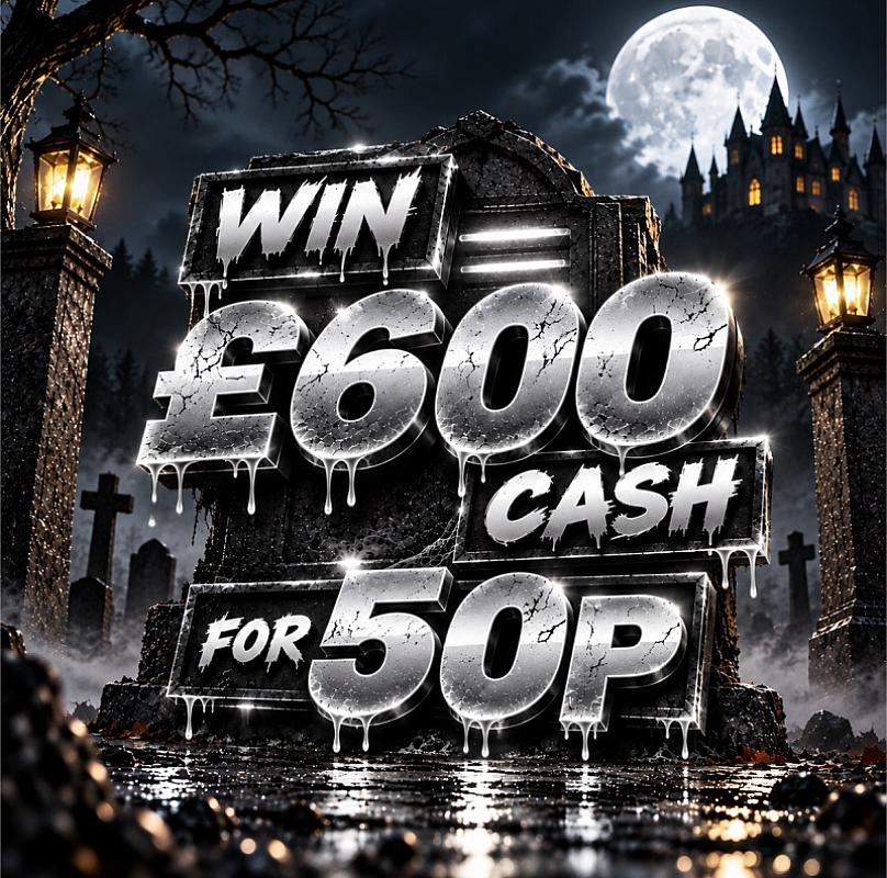 WIN £600 CASH FOR 50P!