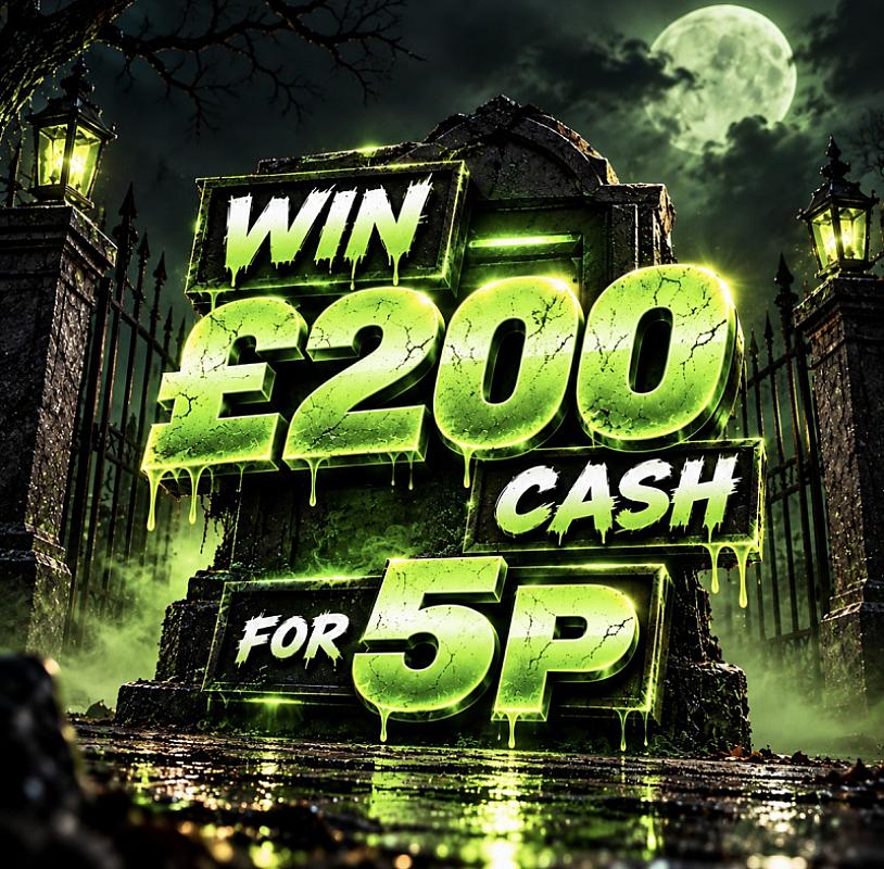 WIN £200 FOR 5P!