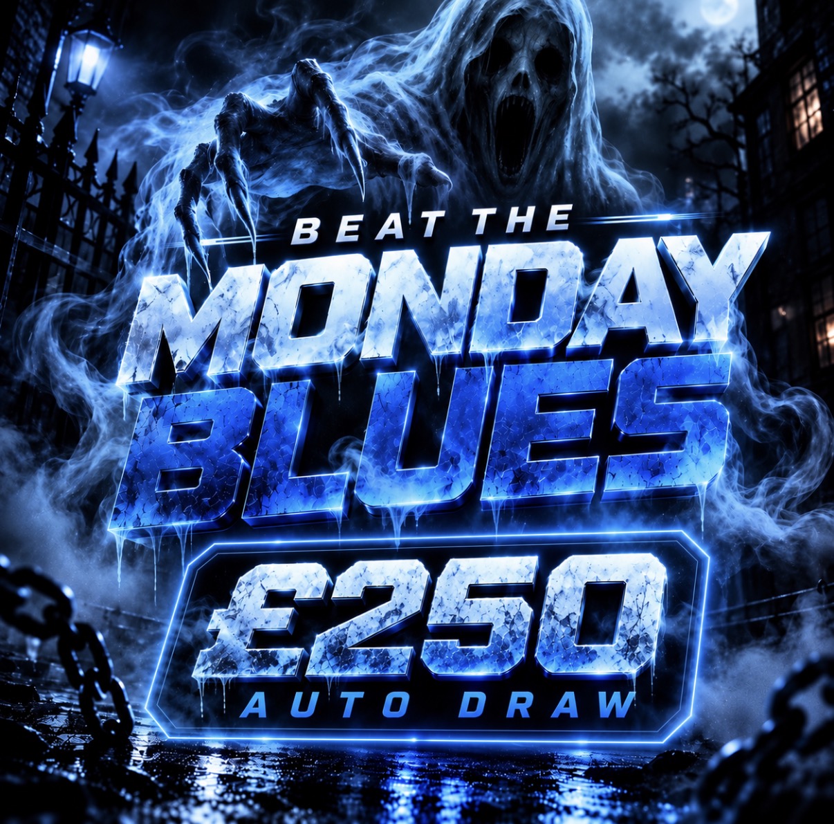 BEAT THE MONDAY BLUES – £250 CASH!
