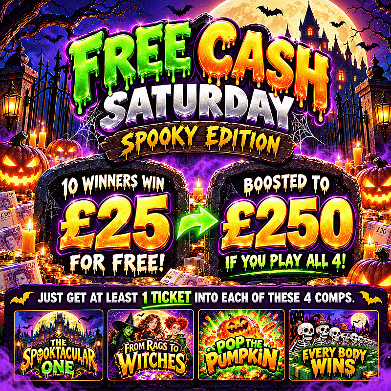 FREE CASH SATURDAY - 10 WINNERS!