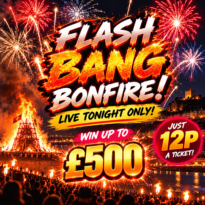 FLASH. BANG. BONFIRE!