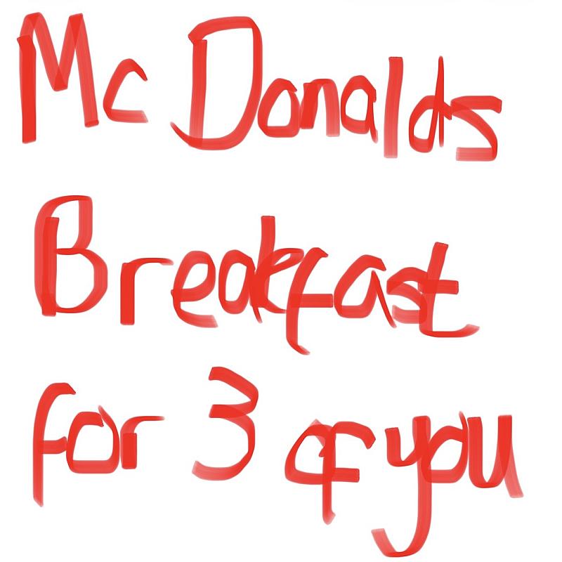 FREE MACCIES BREAKFAST - 3 WINNERS