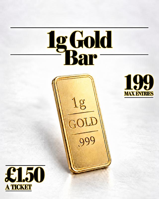 1g Gold Bar