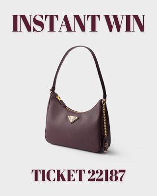 Prada Re-Edition Saffiano leather mini Burgundy