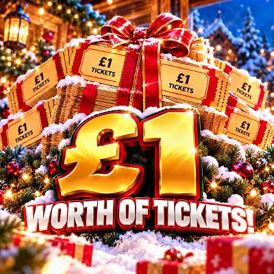 £1 WORTH OF TICKETS INTO THE 10K COMP!