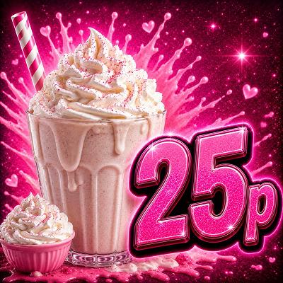 Cream on top? 25p