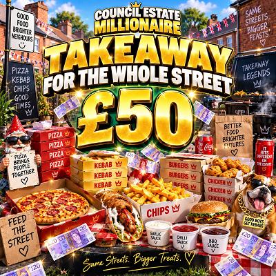 Takeaway for the whole street £50