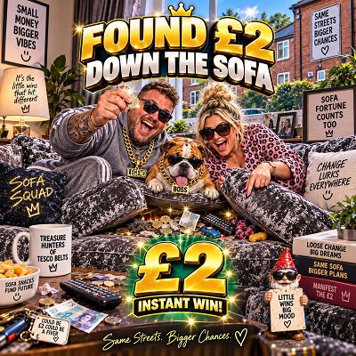 Found £2 down the Sofa