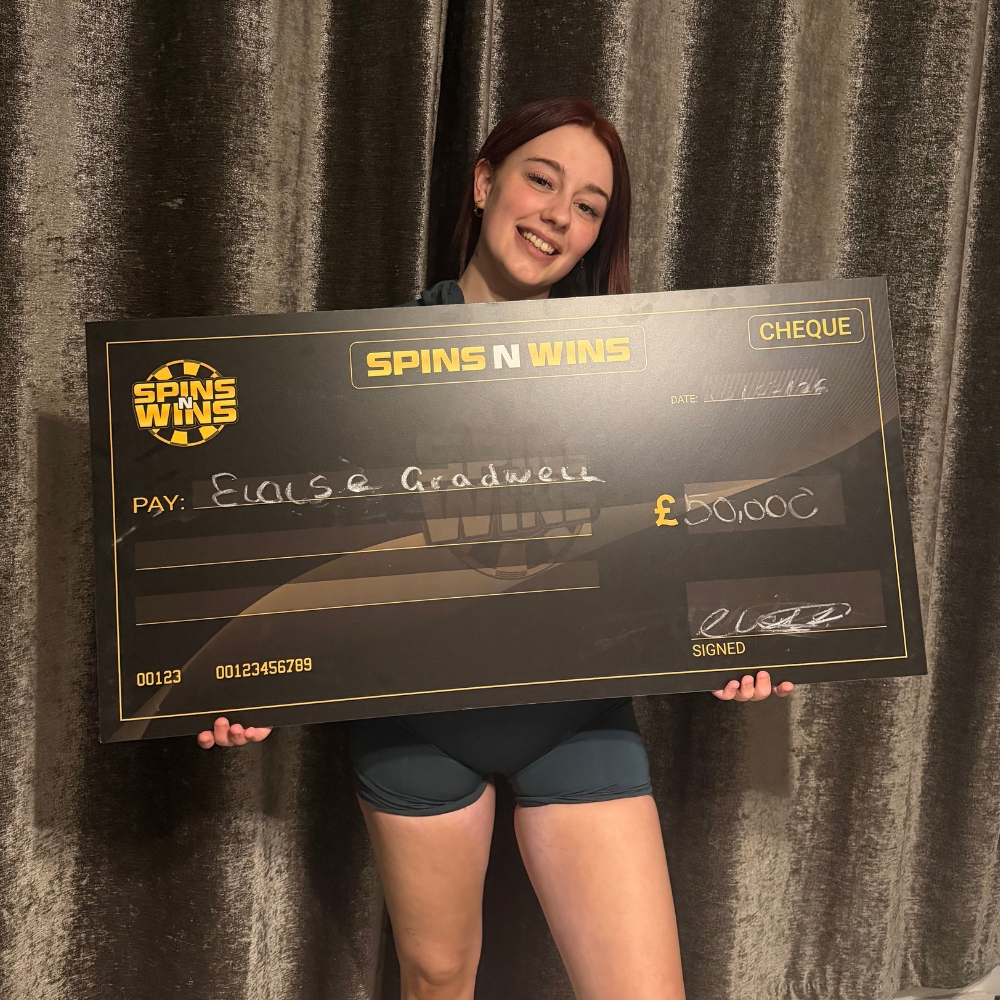 Spins N Wins winner