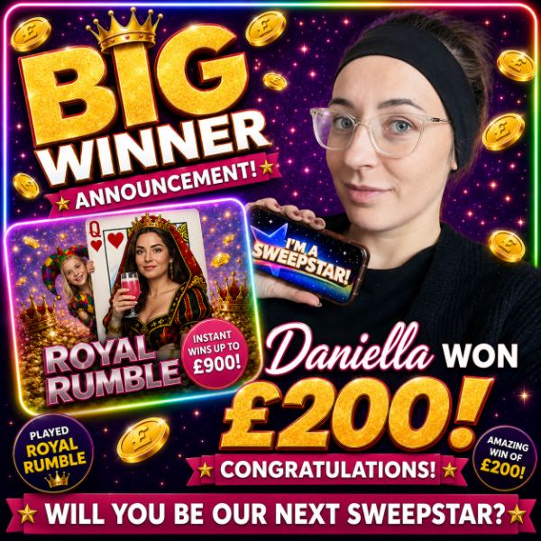 Sweepstarz winner