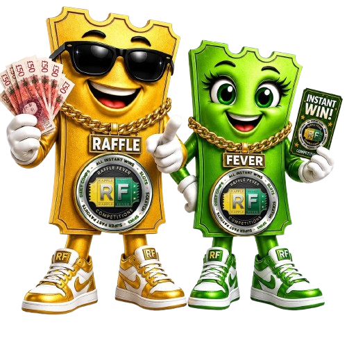 Raffle Fever mascots