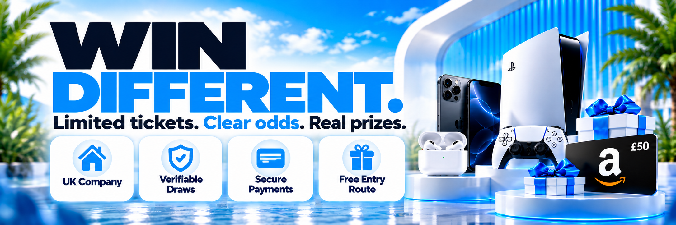 Win Different - PrizeFlow competitions