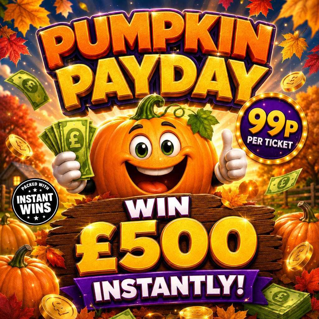 Chloe W won £500 instantly on Pumpkin Payday