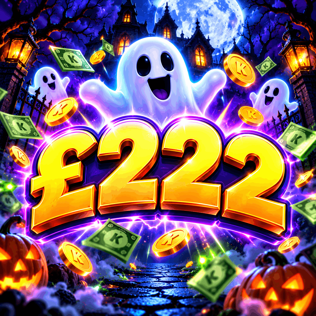 Graeme S won £222 instantly on Ghost Hunt