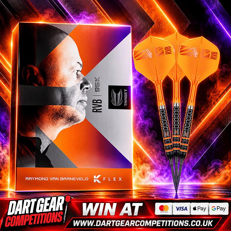 WIN RAYMOND VAN BARNEVELD 95K DARTS